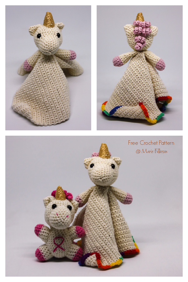 Bella the Unicorn Blanket Free Crochet Patterns