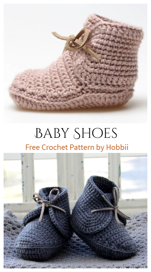 Tie Front Baby Ankle Boots Free Crochet Patterns