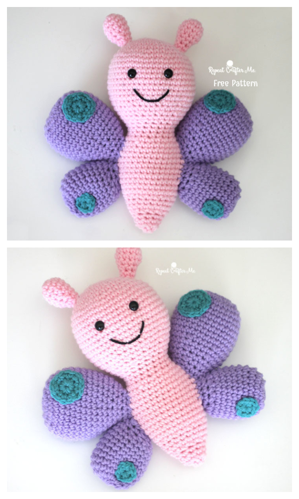 Crochet Butterfly Amigurumi Free Patterns