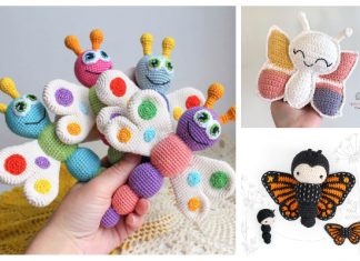 10 Crochet Butterfly Amigurumi Free Patterns & Paid Crochet Butterfly Amigurumi Free Patterns