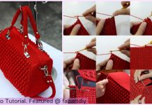Bobble Stitch Handbag Crochet Pattern with Video Tutorial Bobble Stitch Handbag Crochet Pattern with Video Tutorial