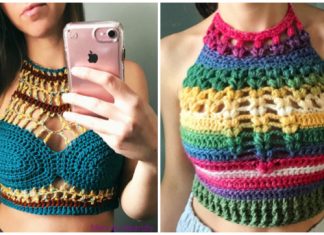 Chic Summer Crop Top Bralette Crochet Pattern + Video Chic Crop Top Bralette Crochet Pattern for Ladies Summer Wear