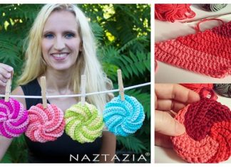 Crochet Spiral Scrubbies Free Crochet Pattern – Video Crochet Spiral Scrubbies Free Crochet Pattern - Video