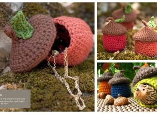 Crochet Woodsy Acorn Pots Free Crochet Patterns Crochet Woodsy Acorn Pots Storage Container Free Crochet Pattern