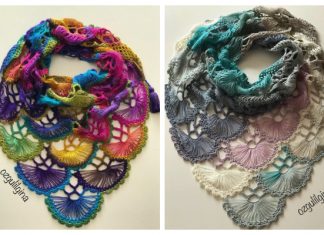 Fan Shawl Free Crochet Pattern + Video Fan Shawl Free Crochet Pattern + Video Tutorial