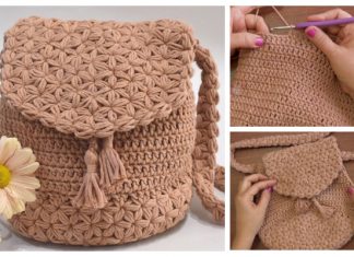 Jasmine Stitch Backpack Free Crochet Pattern + Video Jasmine Stitch Backpack Free Crochet Pattern + Video