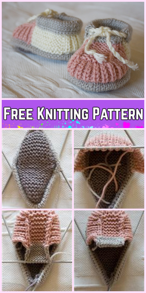 Knit Baby Sneaker Booties Free Knitting Pattern