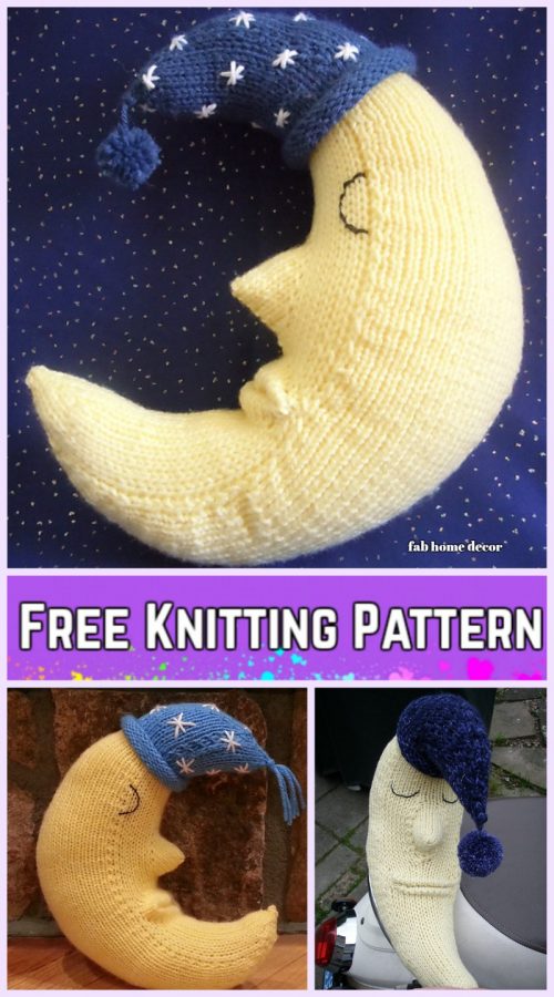 Knit Goodnight Moon Pillow Free Knitting Pattern