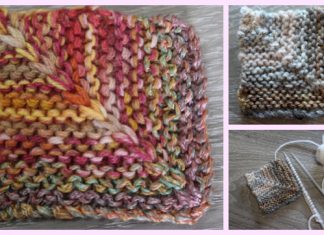 Knit Mitered Stripe Garter Square Free Knitting Pattern Knit Mitered Stripe Garter Square Free Knitting Pattern