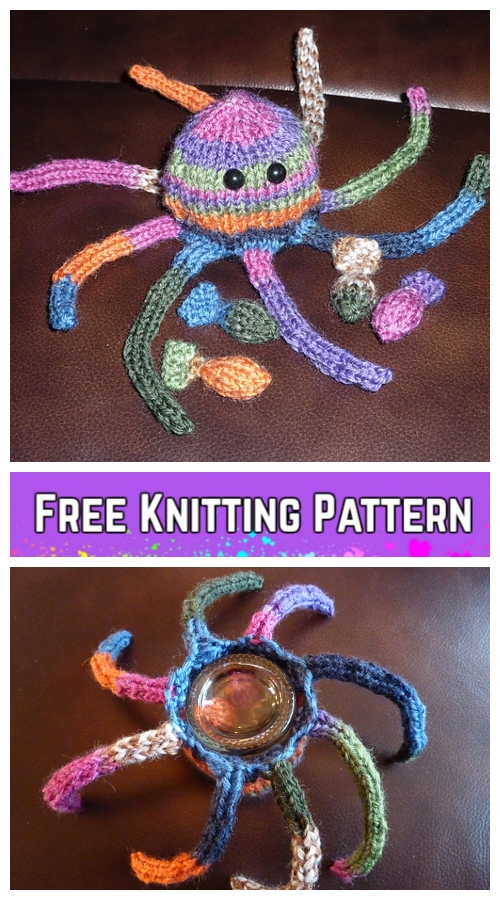 Knit Ollie Octopus Plush Toy Free Knitting Pattern