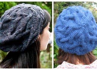 Knit Star Crossed Cable Slouchy Beret Hat Free Knitting Pattern Knit Star Crossed Cable Slouchy Beret Hat Free Knitting Pattern