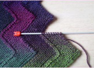 Garter Stitch Knit Ten Stitch Zigzag Blanket Free Knitting Pattern Garter Stitch Knit Ten Stitch Zigzag Blanket Free Knitting Pattern