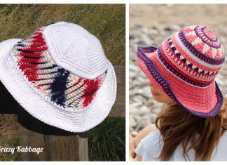 Colorful Summer Sun Hat Crochet Free Patterns Colorful Summer Sun Hat Crochet Free Patterns