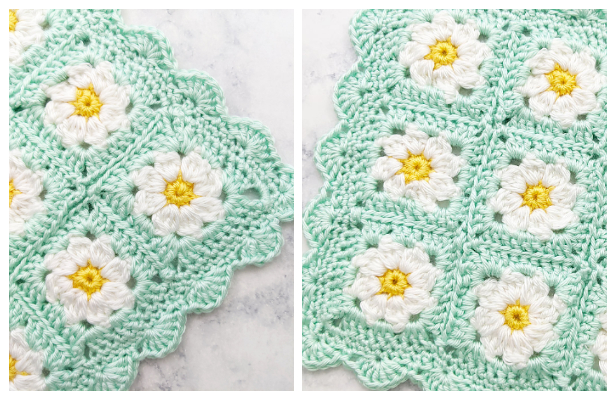 Crochet Daisy Flower Blanket Free Crochet Patterns + Video