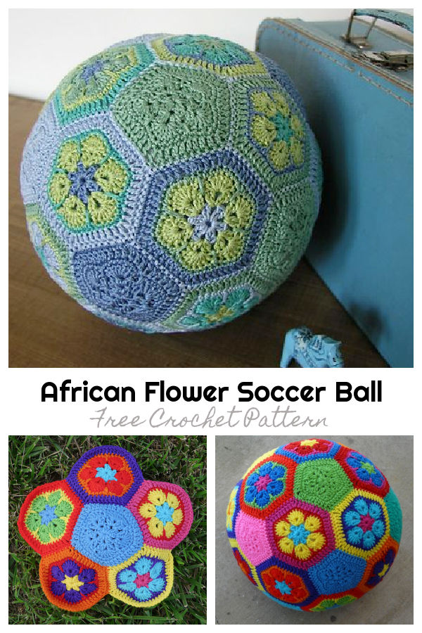 African Flower Soccer Ball Free Crochet Patterns