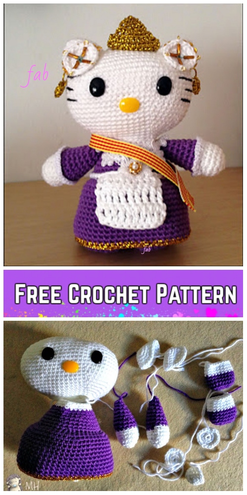 Crochet Hello Kitty Amigurumi Free Patterns - Toy Plush for Kids