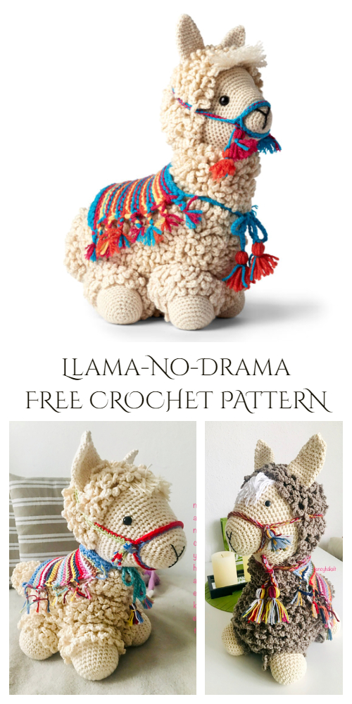 Crochet Llama-No-Drama Amigurumi Free Patterns