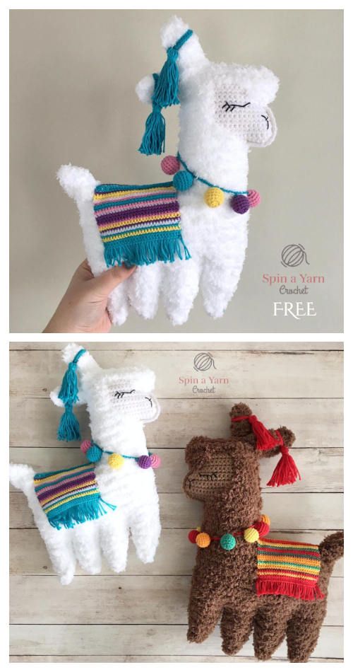 Crochet Ragdoll Llama Toy Plush Amigurumi Free Pattern