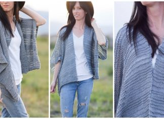 Knit Drop Stitch Kimono Cardigan Free Knitting Pattern Knit Drop Stitch Kimono Cardigan Free Knitting Pattern