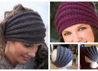 Knit Saturn Rings Ribbed Headband Free Knitting Pattern Knit Saturn Rings Ribbed Headband Free Knitting Pattern