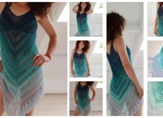 Easy Summer Sea Breeze Cover Up Dress Crochet Free Pattern Easy Summer Sea Breeze Cover Up Dress Crochet Free Pattern