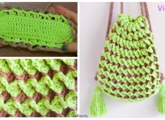 2 Colored Stretchy Reversible Backpack Free Crochet Pattern – Video Tutorial 2 Colored Stretchy Reversible Backpack Free Crochet Pattern - Video Tutorial