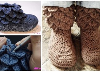 Crochet Adult Crocodile Stitch Boots Free Crochet Pattern – Video Tutorial Adult Crocodile Stitch Boots Free Crochet Pattern - Video Tutorial