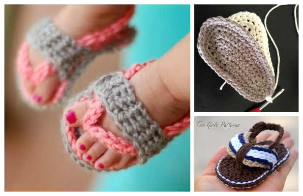baby strap flip flops free pattern
