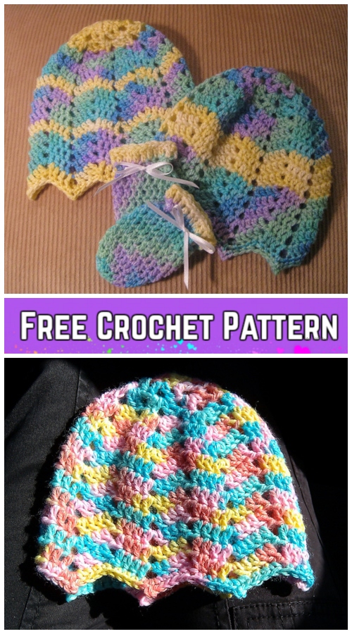 Crochet Ripple Baby Hat Free Crochet Pattern