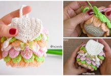 Crochet Crocodile Stitch Mini Backpack Free Crochet Pattern-Video Crochet Crocodile Stitch Mini Backpack Free Crochet Pattern-Video