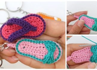 Cute Bow Slipper Keychain Free Crochet Patterns + Video Crochet Cute Bow Slipper Keychain Free Crochet Pattern - Video