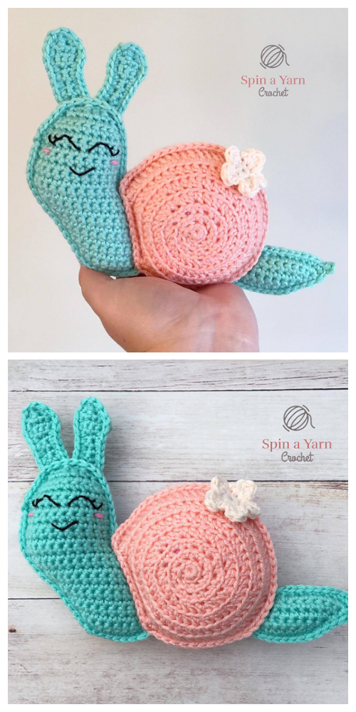 Crochet Flat Snail Amigurumi Free Pattern