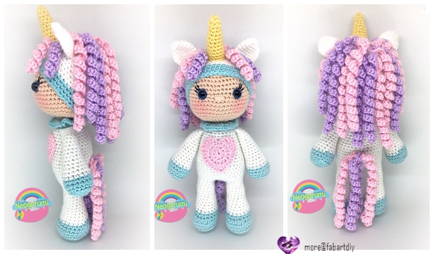 crochet unicorn doll