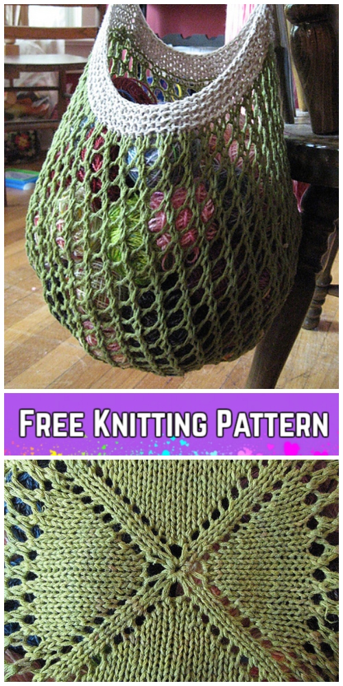 Knit Grrlfriend Market Bag Free Knitting Pattern