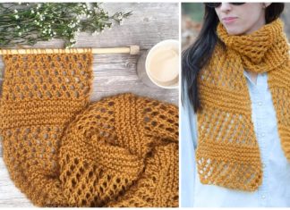 Knit Honeycombs Summer Scarf Free Knitting Pattern – Video Knit Honeycombs Summer Scarf Free Knitting Pattern - Video