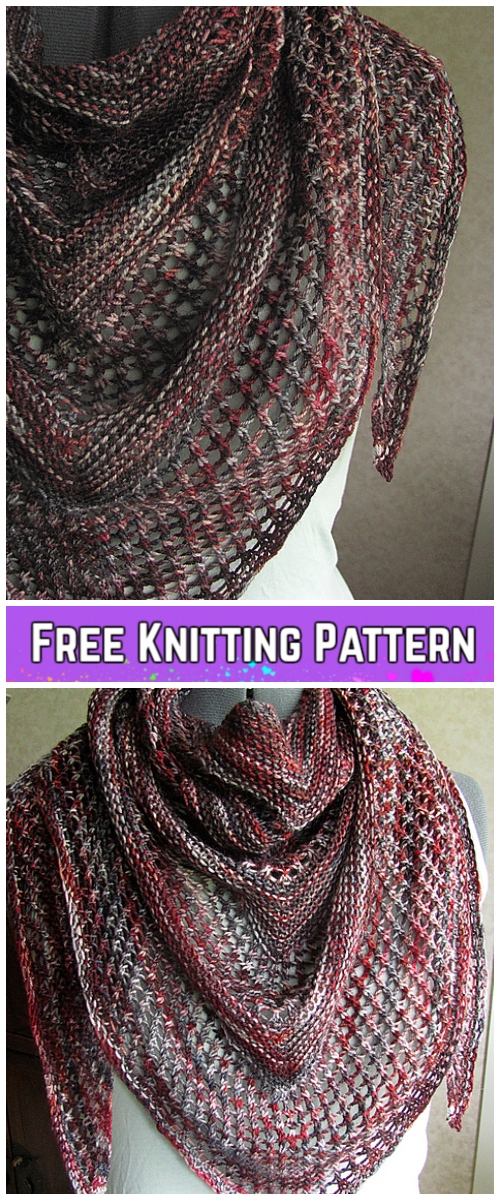 Knit Reyna Shawl Free Knitting Pattern