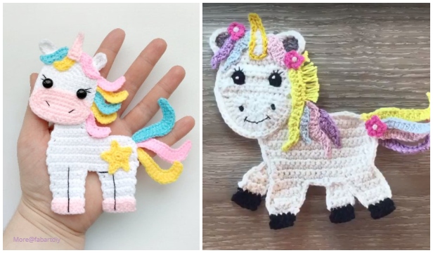 Download Unicorn Applique Crochet Patterns Free Paid