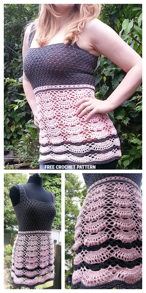 Women Ballerina Lace Top Free Crochet Pattern