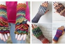 Dragon Scale Fingerless Gloves Free Crochet Patterns Dragon Scale Fingerless Gloves Free Crochet Patterns