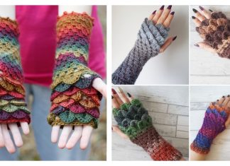 Dragon Scale Fingerless Gloves Free Crochet Patterns Dragon Scale Fingerless Gloves Free Crochet Patterns