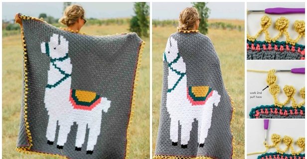 Llama blanket best sale crochet pattern free