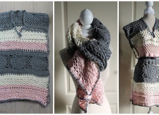 Crochet Adult Tunic & Scarf in-One Free Crochet Pattern for Ladies Crochet Adult Tunic & Scarf in-One Free Crochet Pattern for Ladies