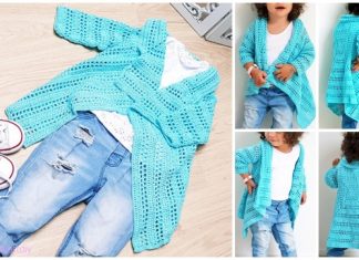 Crochet Girl’s Blue Sky Cardigan Free Crochet Pattern Crochet Girl's Blue Sky Cardigan Free Crochet Pattern-Video Included