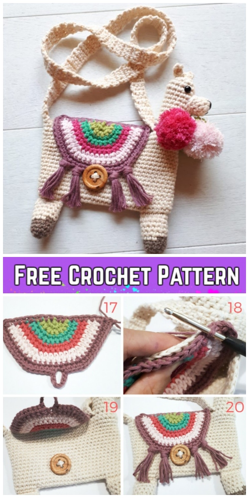 Crochet The Cutest Llama Bag Free Crochet Pattern for Kids