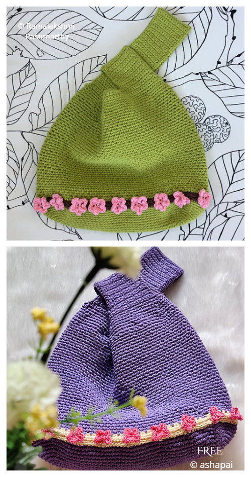 Sakura Knot Bag Free Crochet Pattern