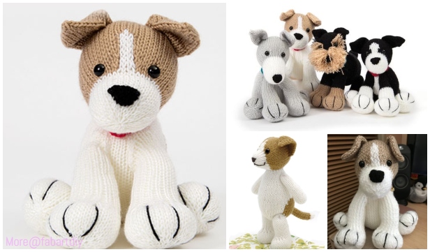 Knit Amigurumi Dog Toy Sofites Free Knitting Patterns