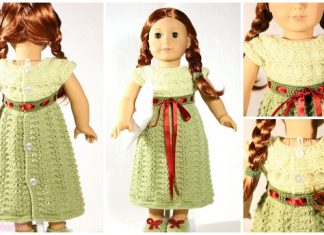 Knit Doll Baby Nightgown Sleepover Dress Free Knitting Pattern Knit Doll Baby Nightgown Sleepover Dress Free Knitting Pattern