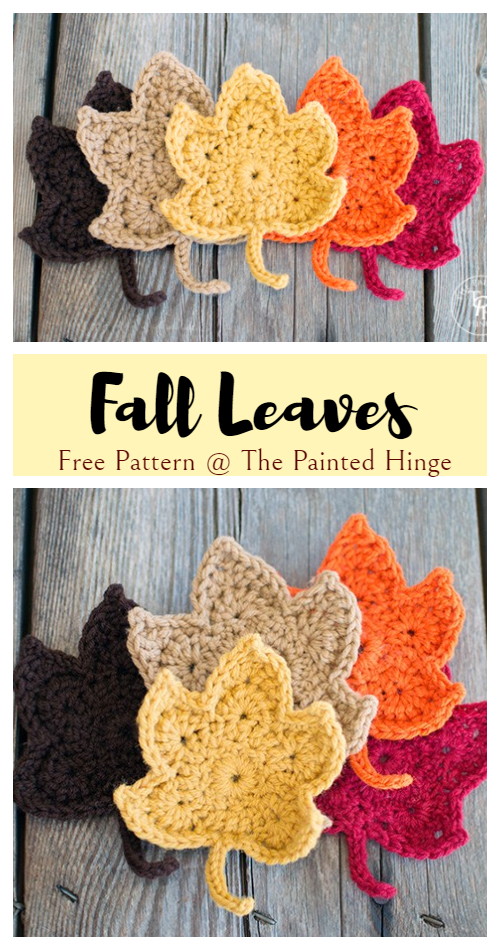 Fall Maple Leaves Free Crochet Pattern