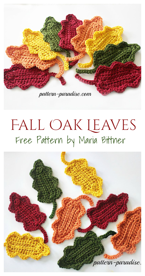 Fall Oak Leaves Free Crochet Pattern