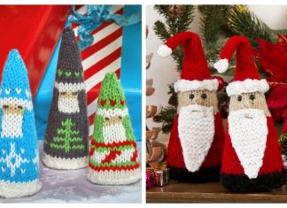 Knit Santa Gnome Free Knitting Patterns Knit Santa Gnome Free Knitting Patterns